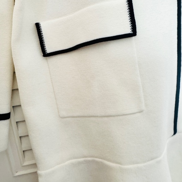 Endless Rose White Dress with Black Accents - Picture 4 of 5